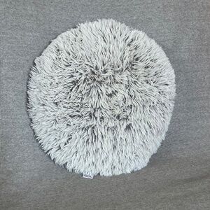 Plush Faux-Fur Round Cushion